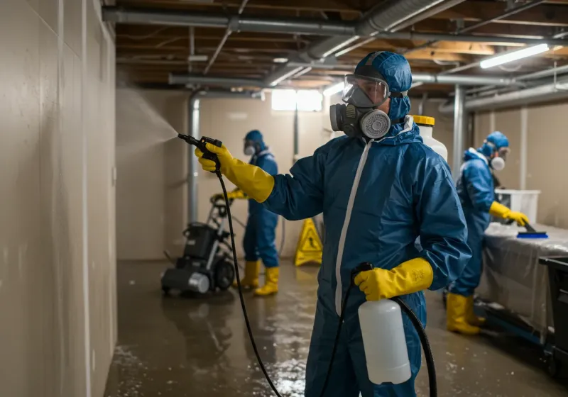 Basement Sanitization and Antimicrobial Treatment process in Batesburg-Leesville, SC